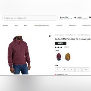 Carhartt Men's Loose Fit Heavyweight Hoodie